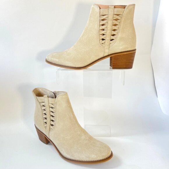 Paul Green Vienna Biscuit Suede Booties Women Ankle Boots Size UK3.5 US6 - Picture 1 of 9